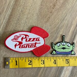 Pixar - Toy Story Pizza Planet and Alien Patches